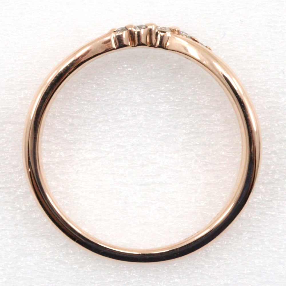 K10 Pink Gold Ring Size 11.5