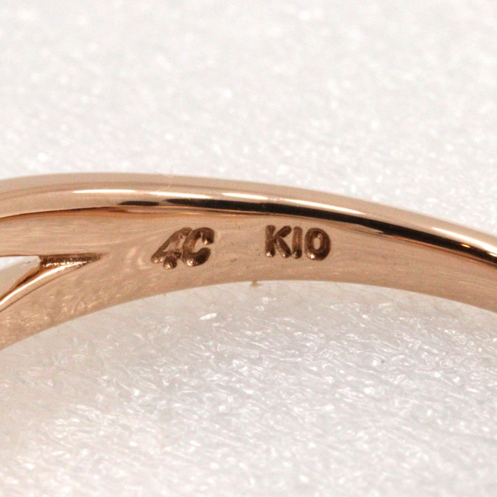 K10 Pink Gold Ring Size 11.5