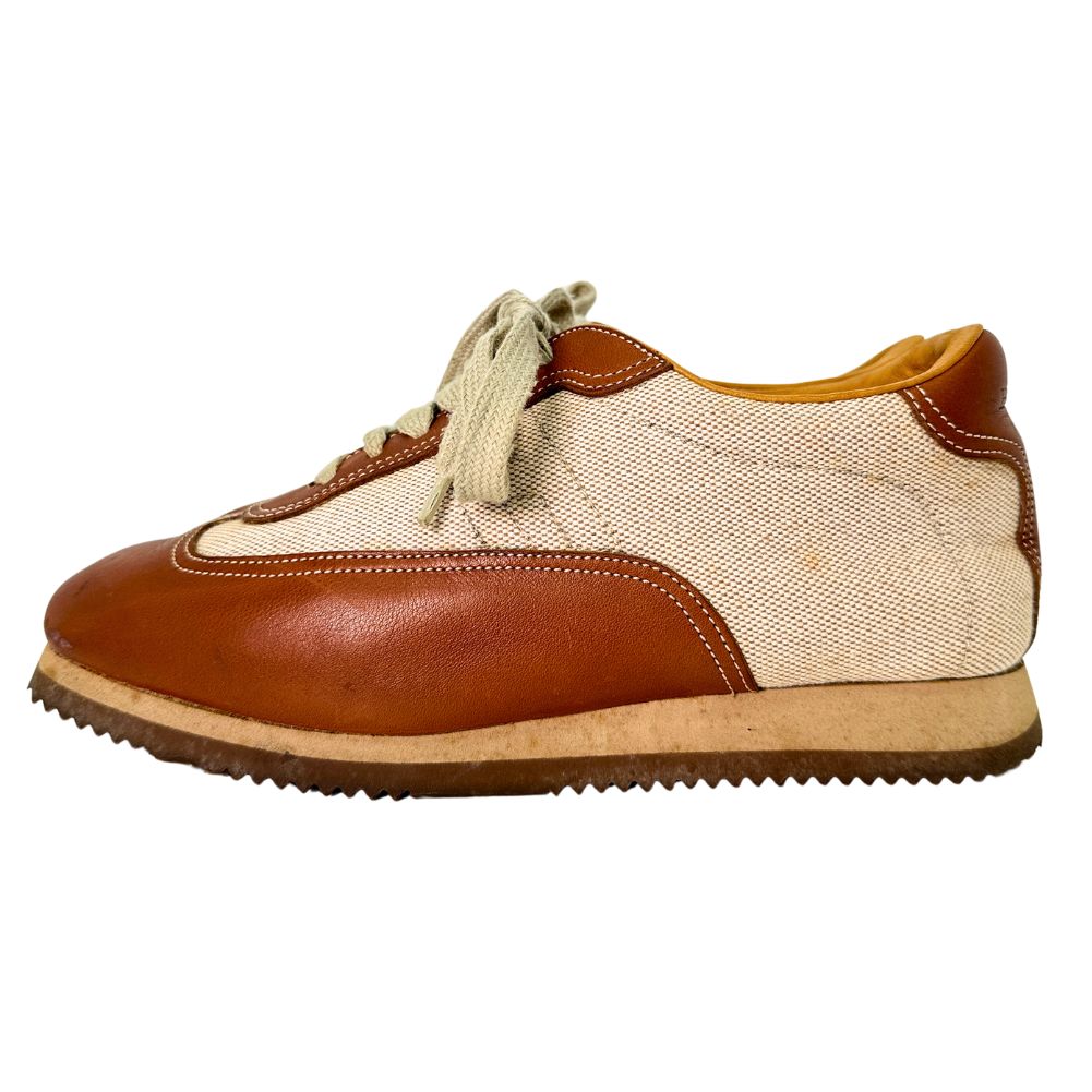 Hermes Quick Sneakers Leather Canvas