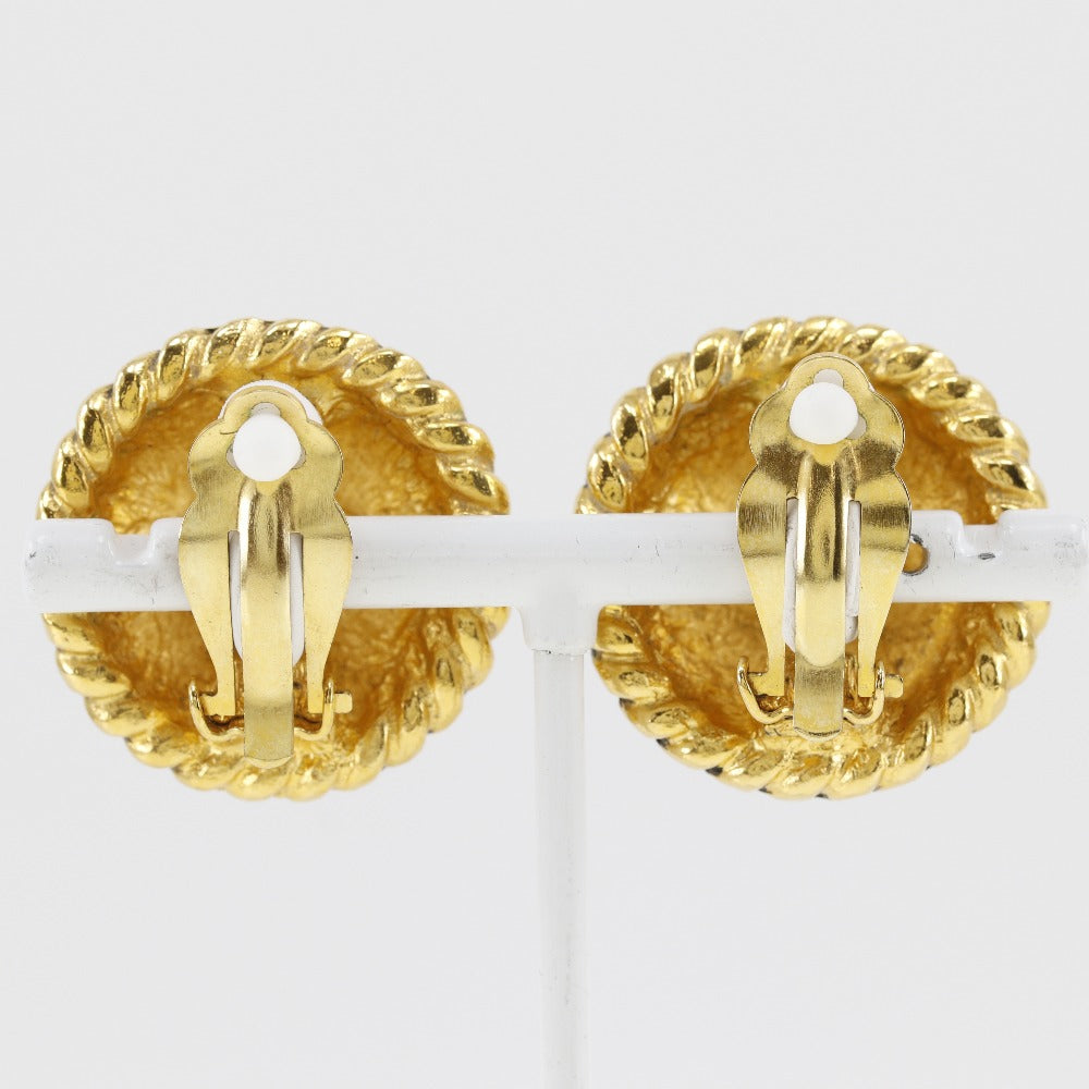 Chanel Coco Mark Gold Plated Earrings