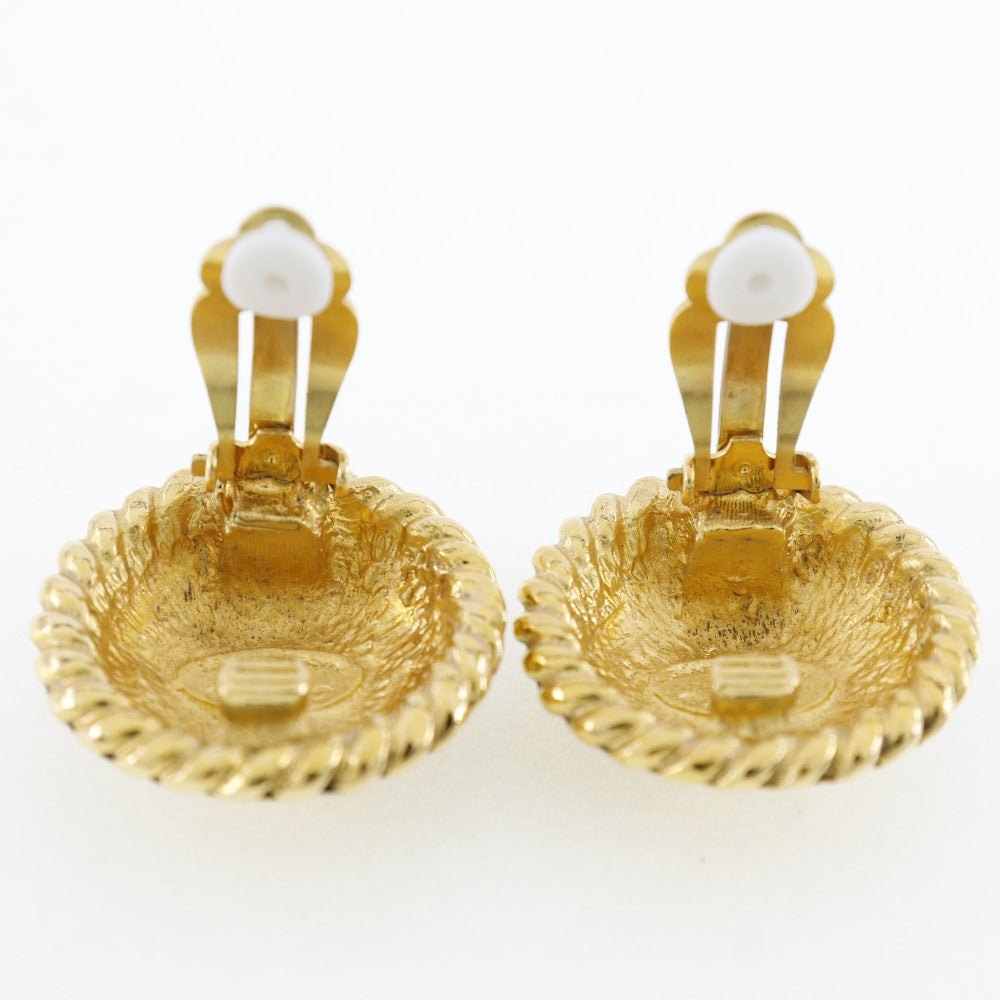 Chanel Coco Mark Gold Plated Earrings