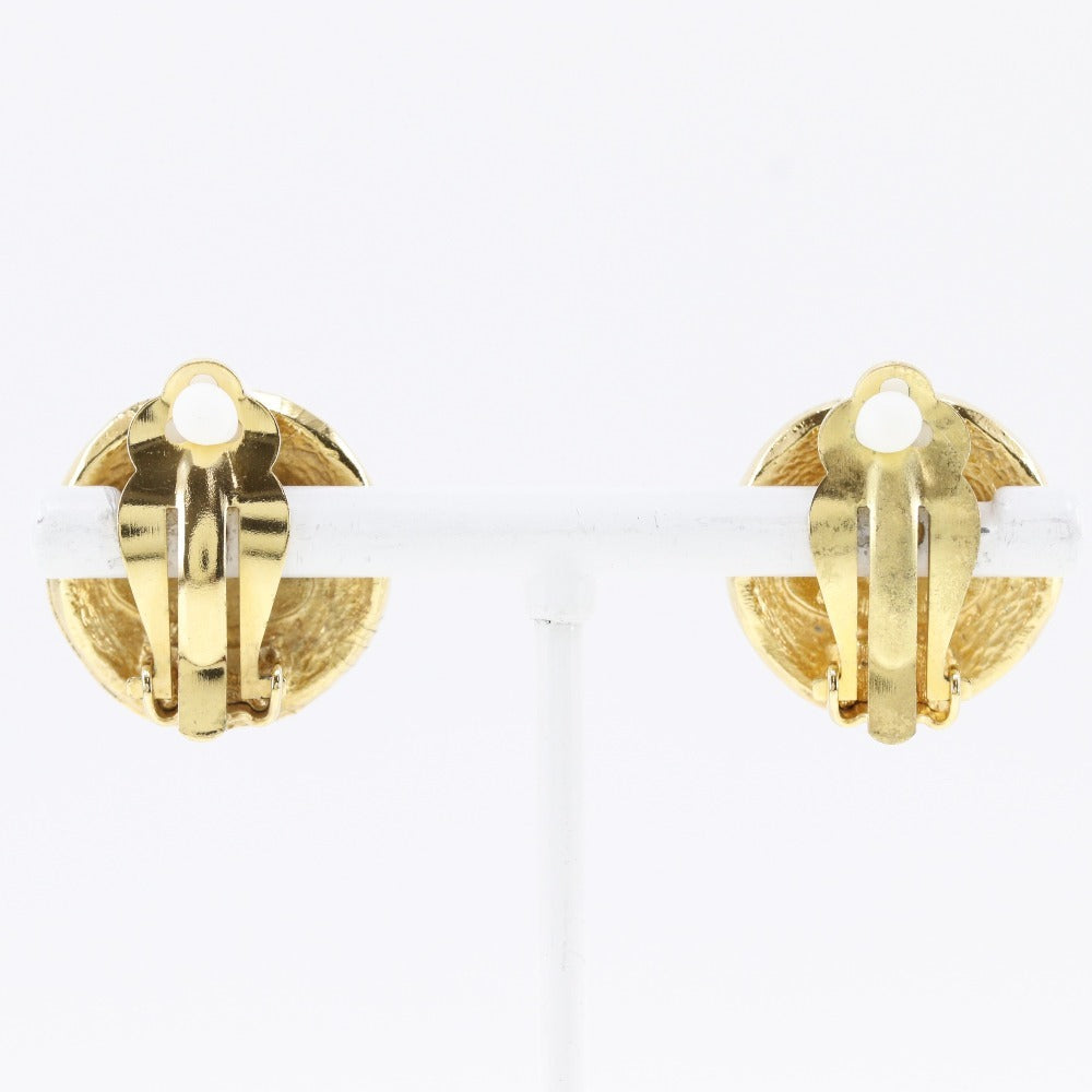 Chanel Cambon Earrings Gold Plated Vintage