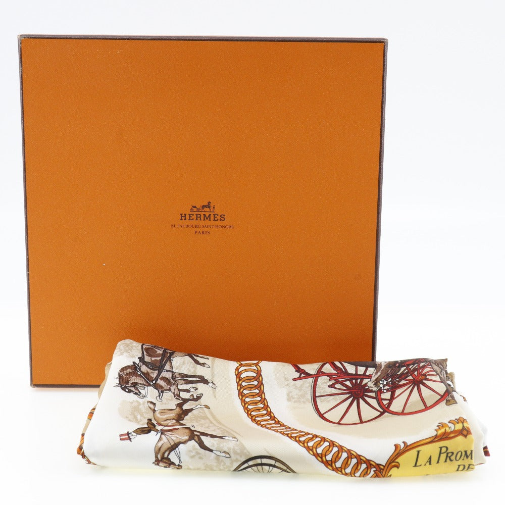 Hermes Silk Scarf LA PROMENADE DE LONGCHAMPS