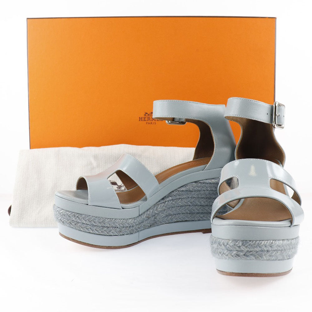 Hermes Espadrille Sandals Leather Enamel