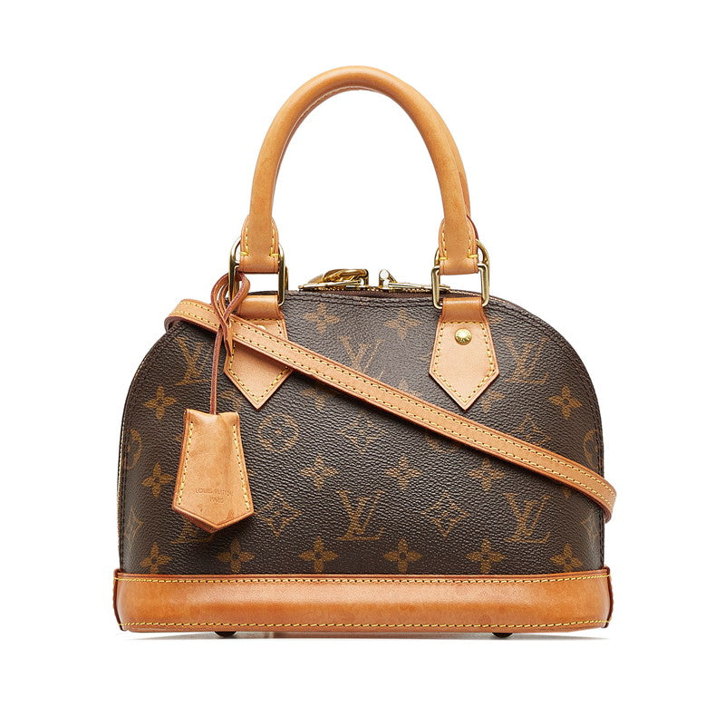 Louis Vuitton Monogram Alma BB Canvas Handbag M53152 in Good condition