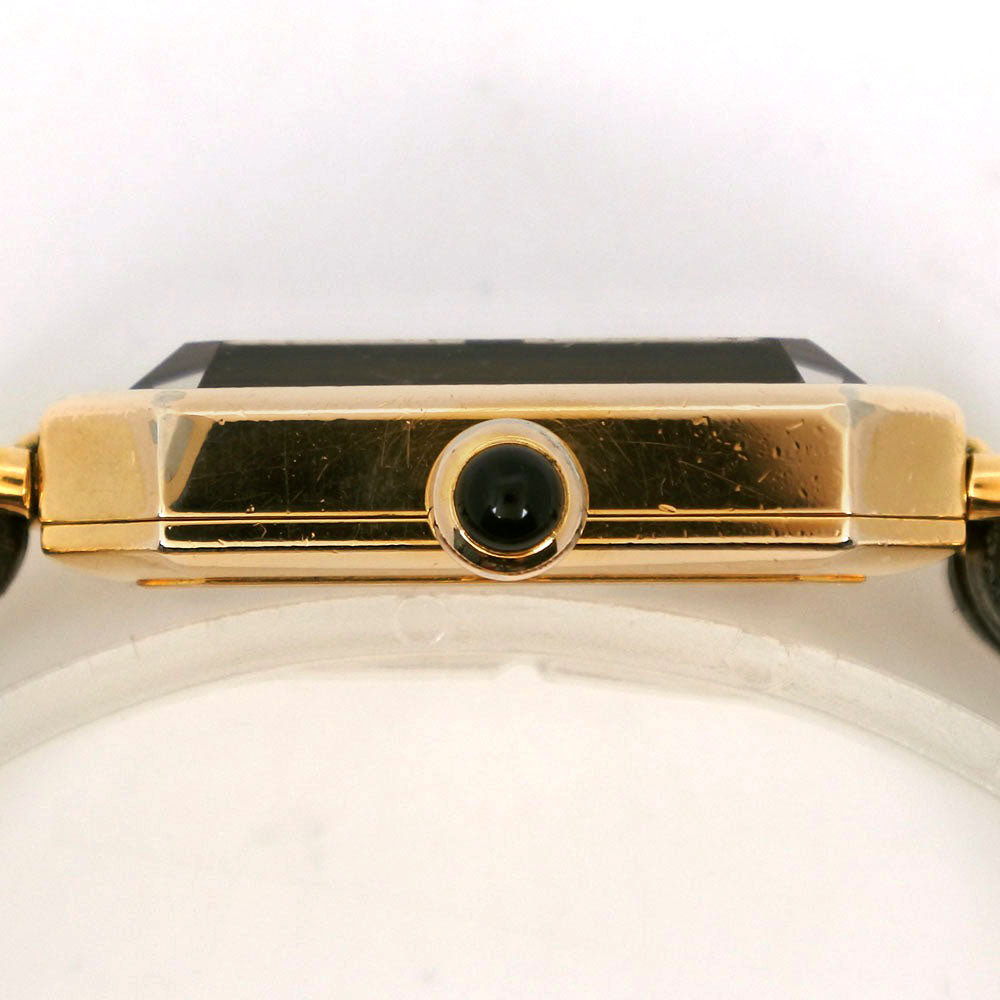 Chanel Premiere L Watch Gold Plated Leather Quartz