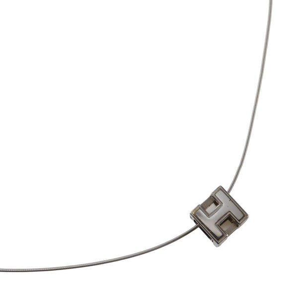 Hermes Caged d'H Necklace Silver
