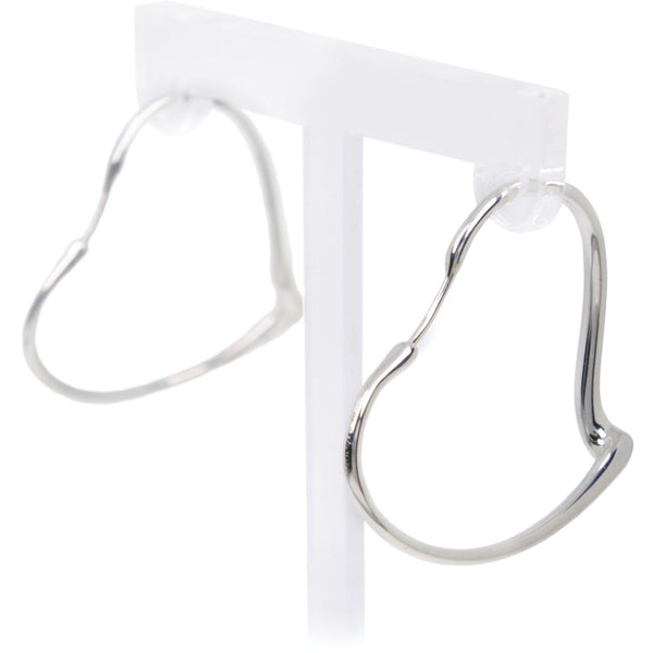 Tiffany & Co. Open Heart Silver Earrings