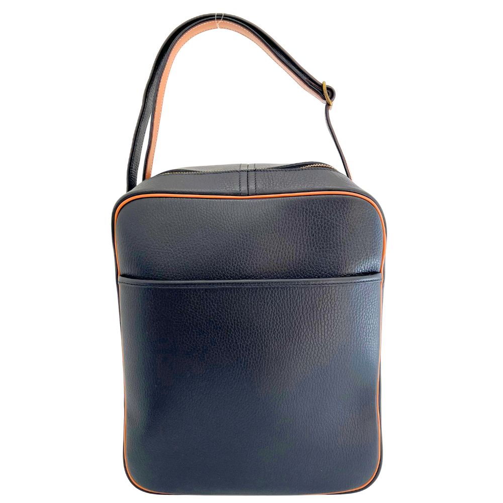 Hermes Victoria Shoulder Bag Ardennes Black