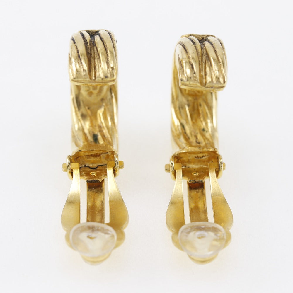 Chanel Gold Plated Earrings 93P