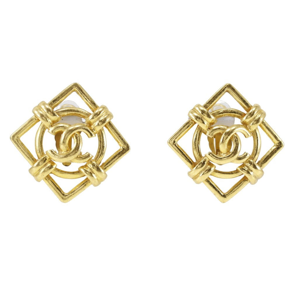 Chanel Gold Plated Earrings