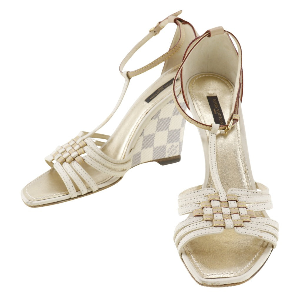 Louis Vuitton Damier Azur Canvas Sandals