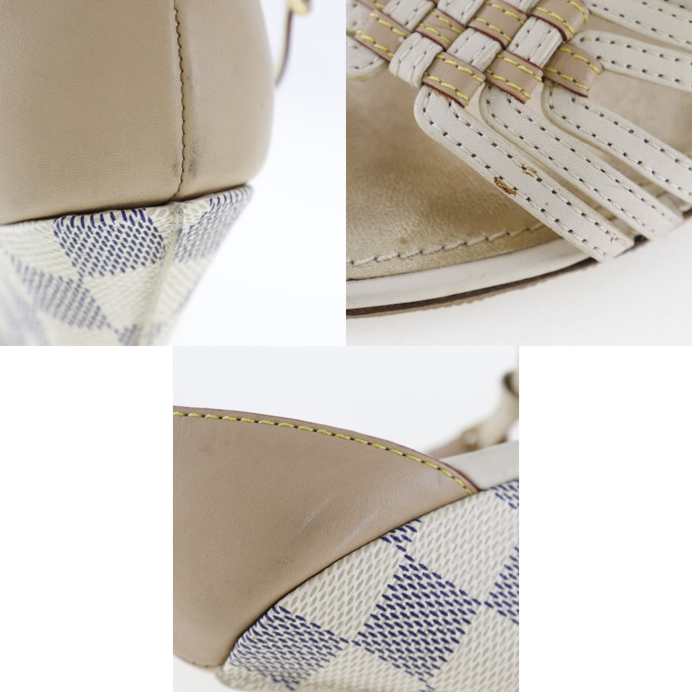 Louis Vuitton Damier Azur Canvas Sandals