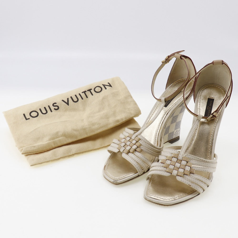 Louis Vuitton Damier Azur Canvas Sandals