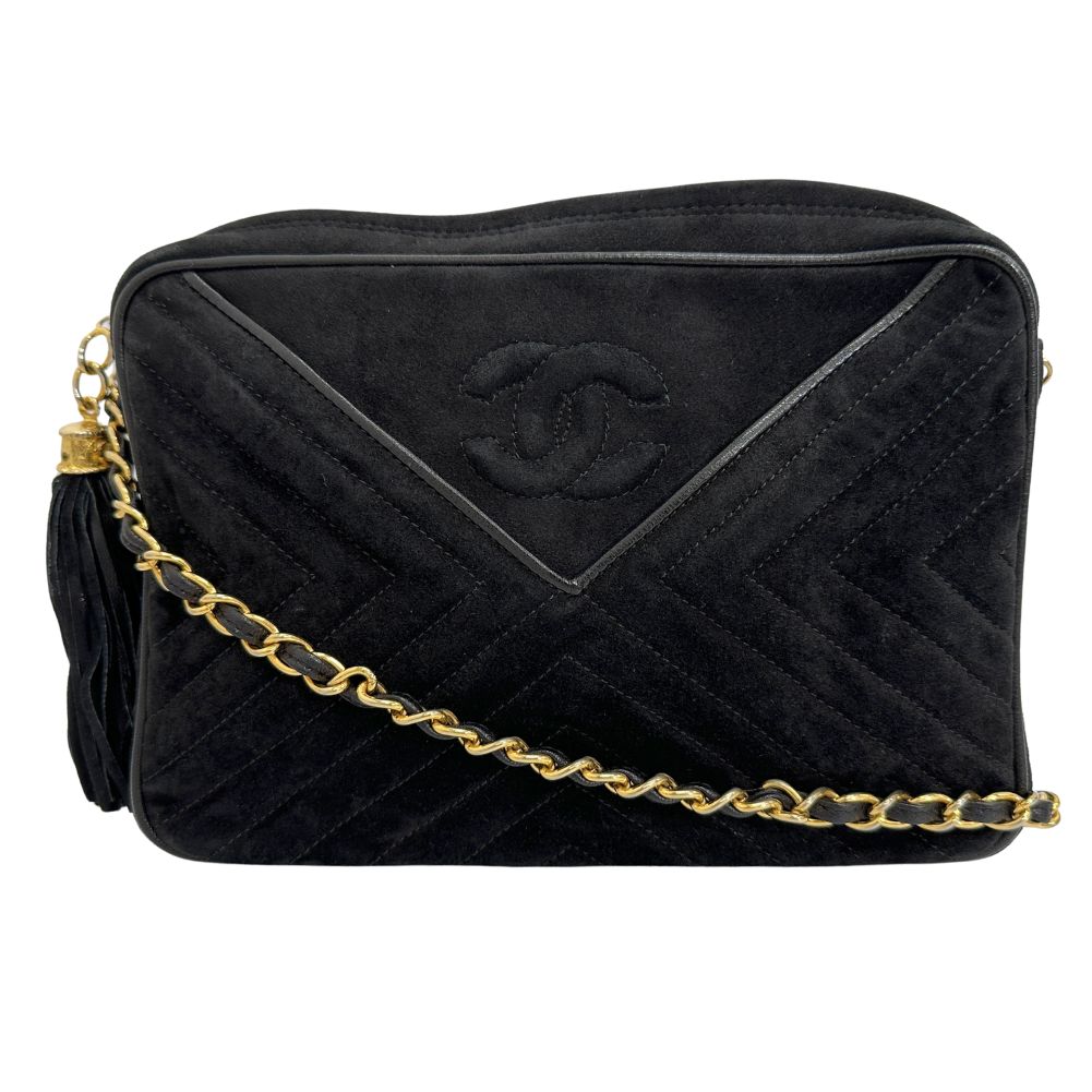 Chanel Suede Chain Shoulder Bag