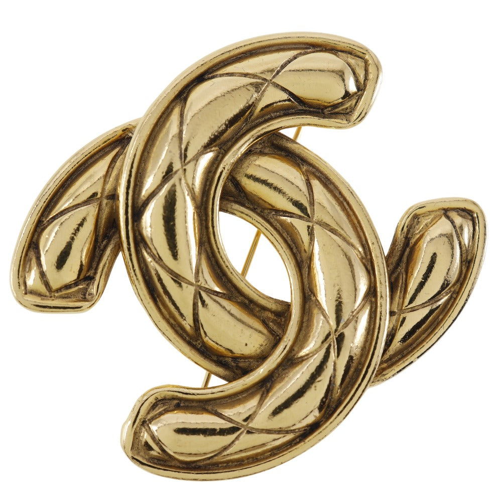 Chanel Gold Plated Coco Mark Brooch