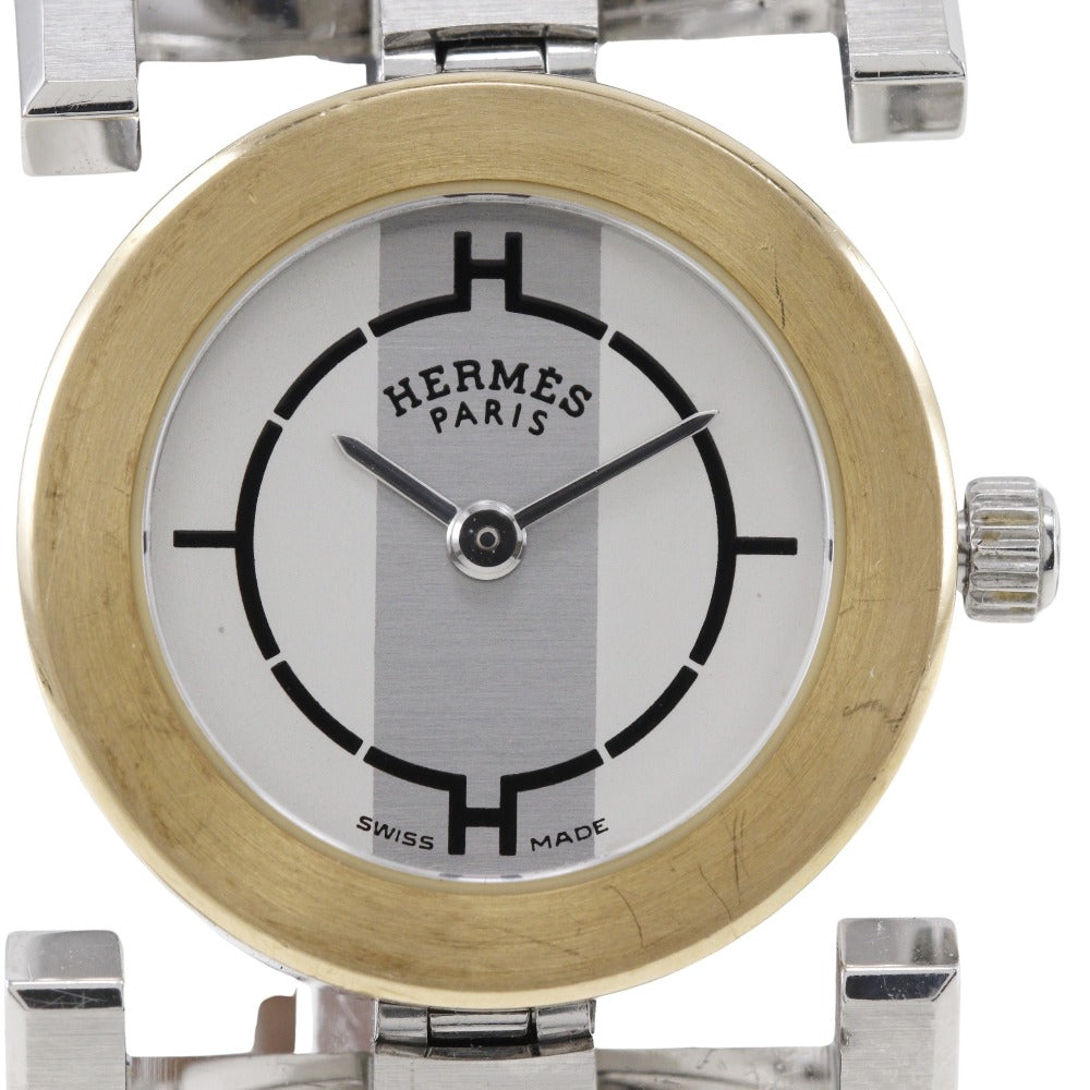 Hermes Paprika Quartz Watch Stainless Steel/Leather