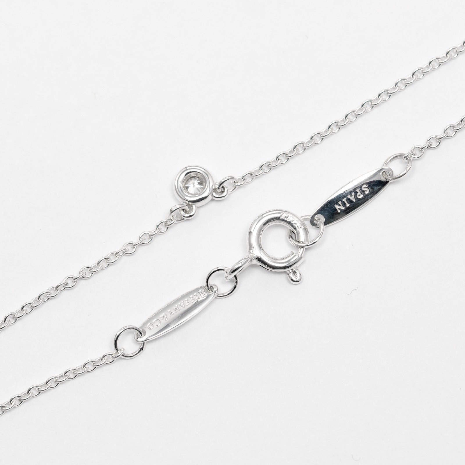 Tiffany & Co Silver 925 Diamond Necklace