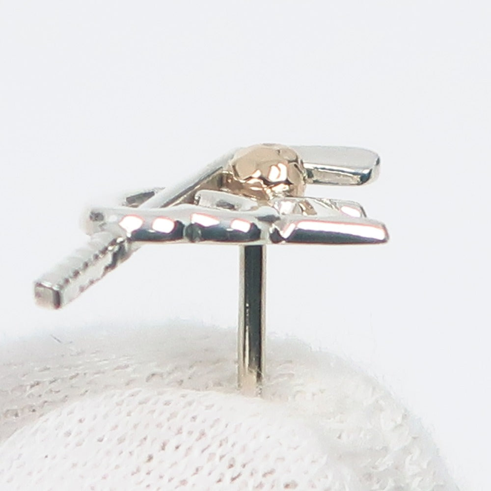 Tiffany & Co Golf Tie Pin K18 Pink Gold Silver