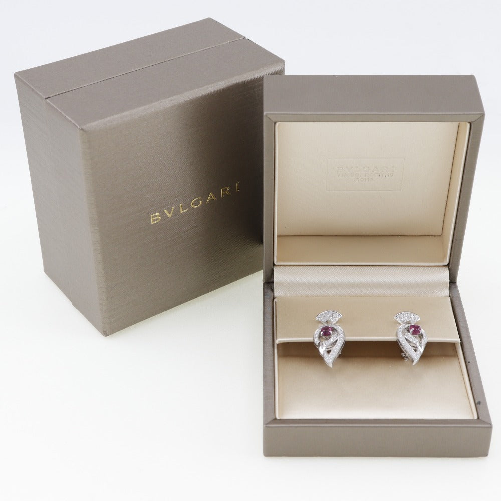 Bvlgari Diva Dream Earrings K18 White Gold Tourmaline Diamond