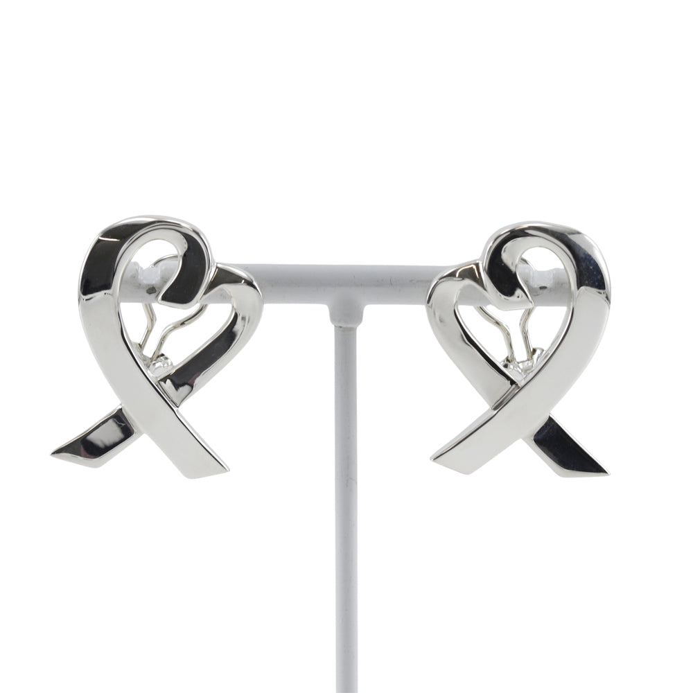 Tiffany Loving Heart Earrings Silver 925