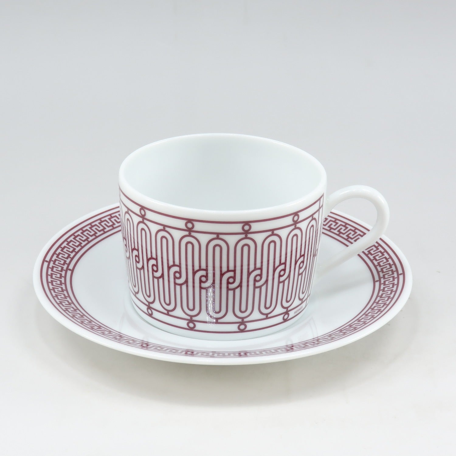 Hermes H Deco Rouge Cup & Saucer