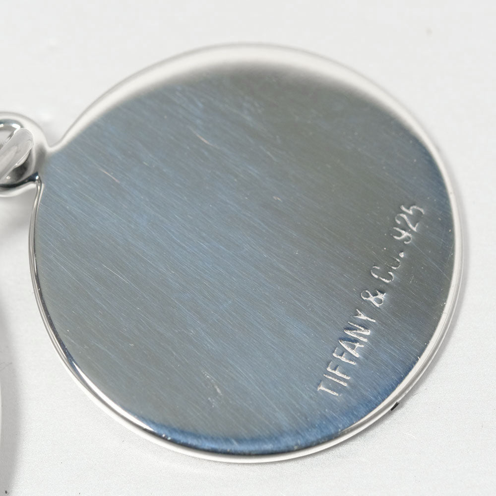 Tiffany & Co Silver 925 Round Tag Keychain