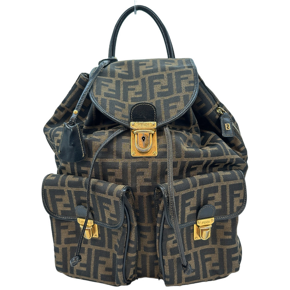 Fendi Canvas Leather Backpack 2way