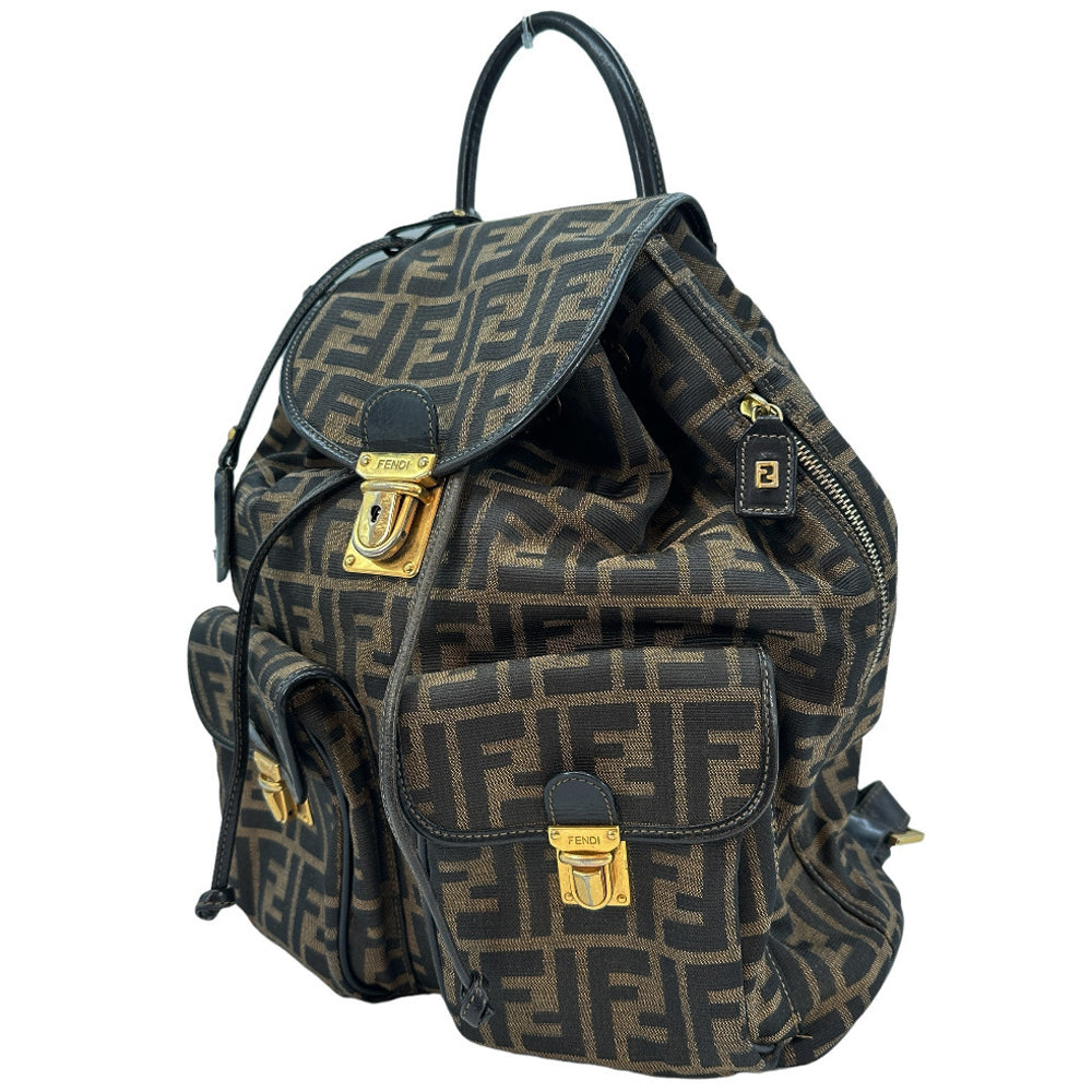 Fendi Canvas Leather Backpack 2way