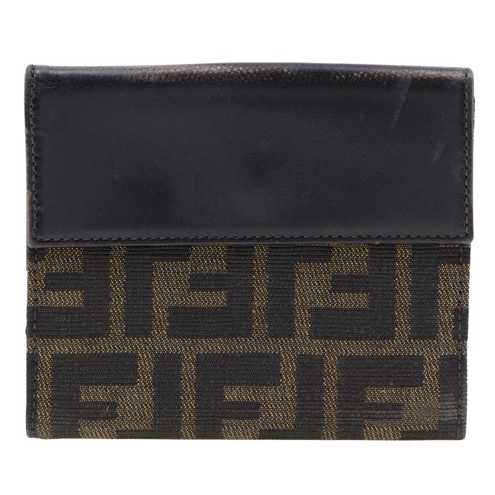 Fendi Canvas Leather Bifold Wallet