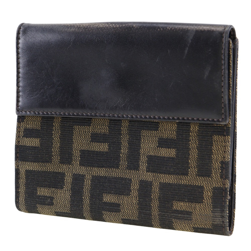 Fendi Canvas Leather Bifold Wallet