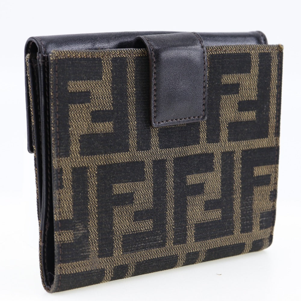 Fendi Canvas Leather Bifold Wallet