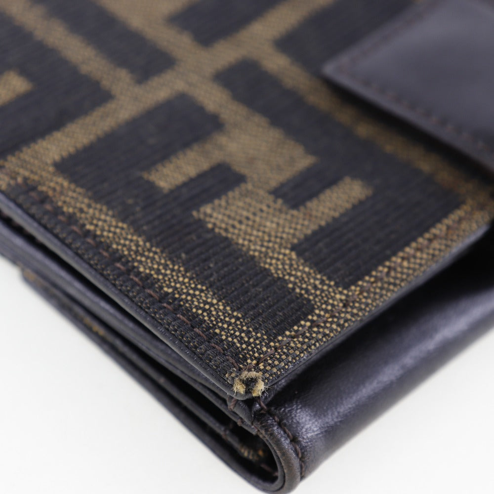 Fendi Canvas Leather Bifold Wallet