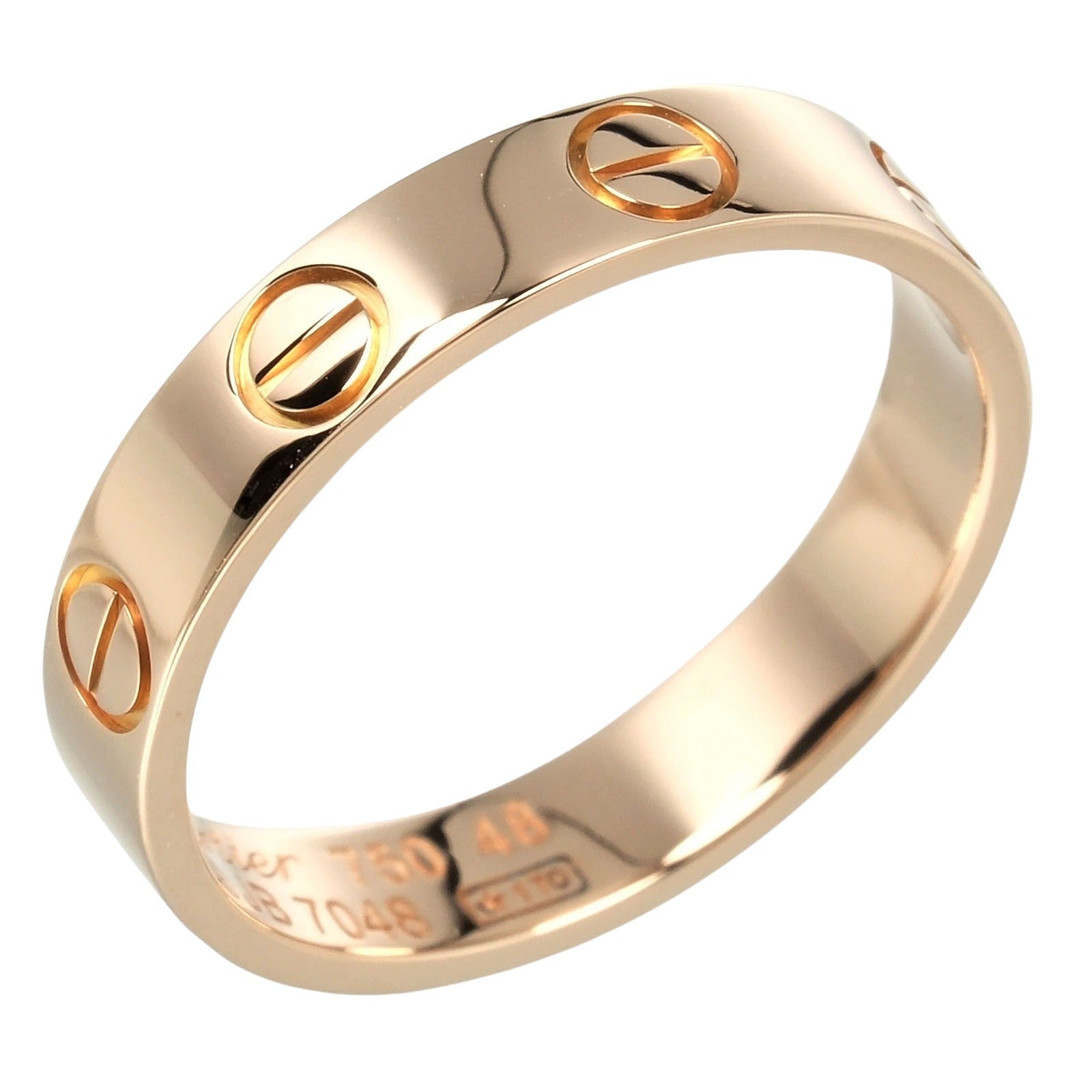 Cartier Mini Love Wedding Ring K18 Pink Gold