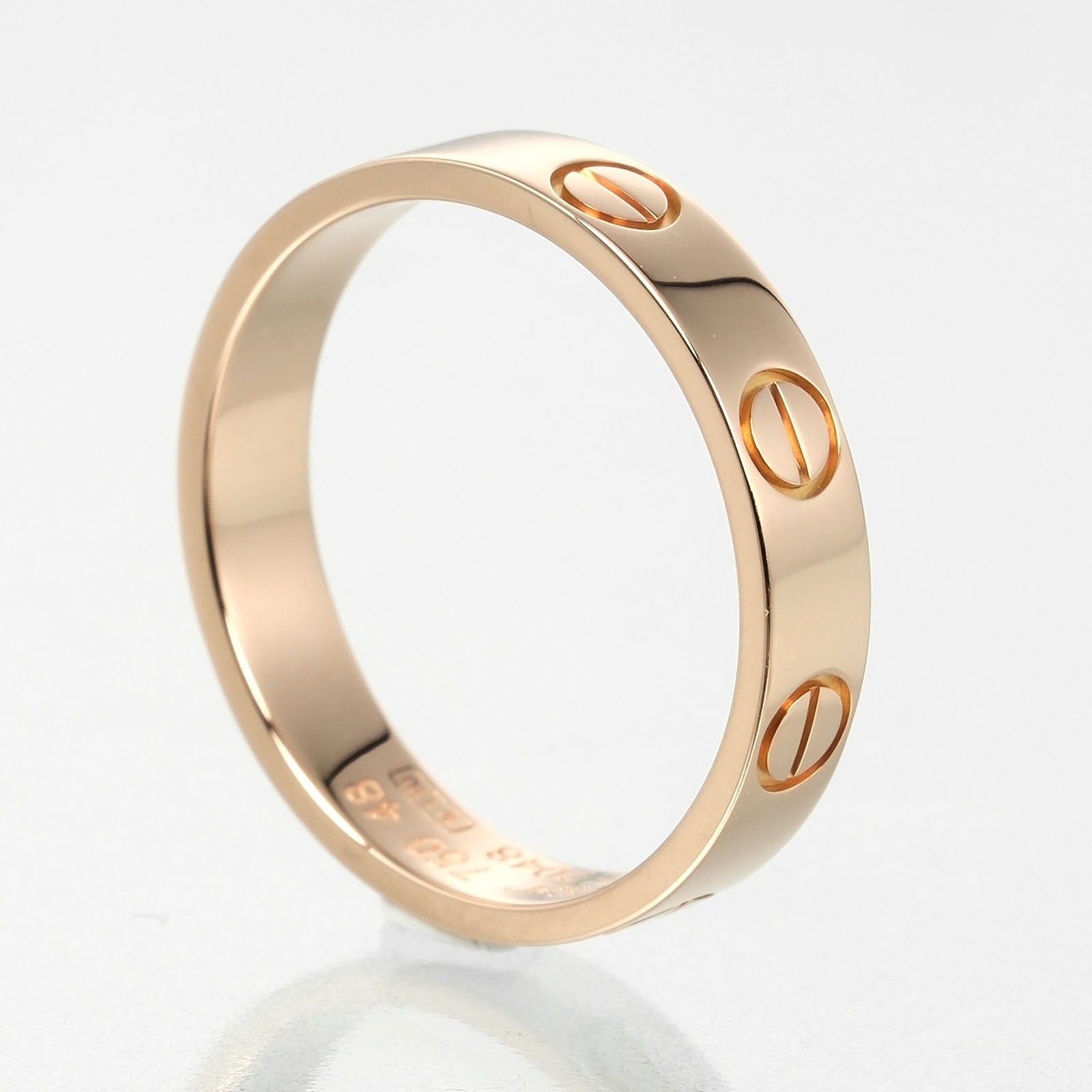 Cartier Mini Love Wedding Ring K18 Pink Gold