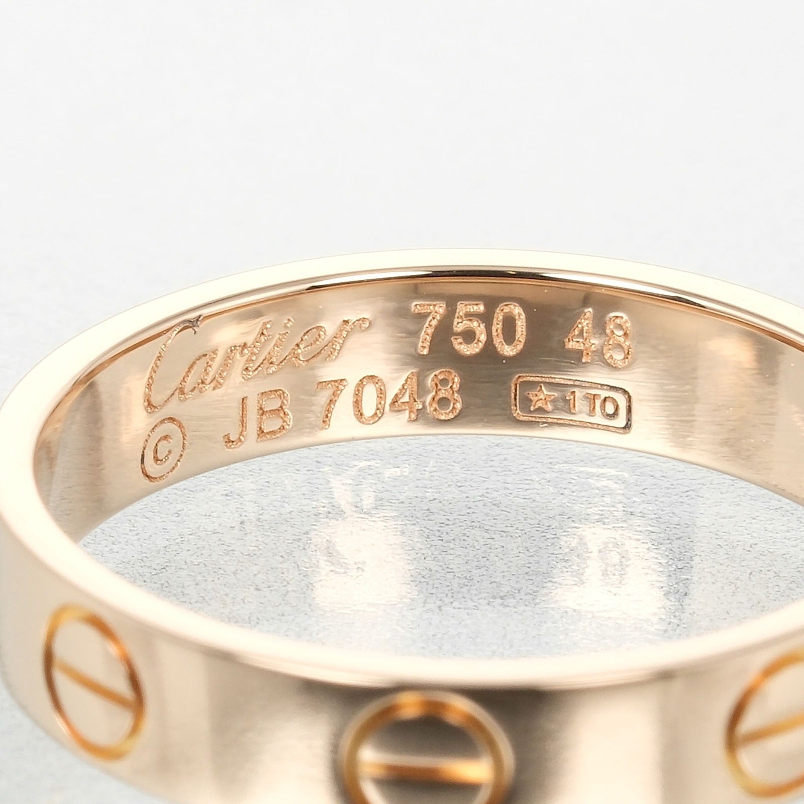 Cartier Mini Love Wedding Ring K18 Pink Gold