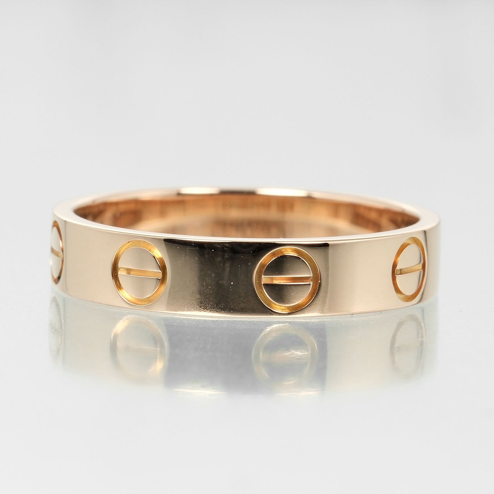 Cartier Mini Love Wedding Ring K18 Pink Gold