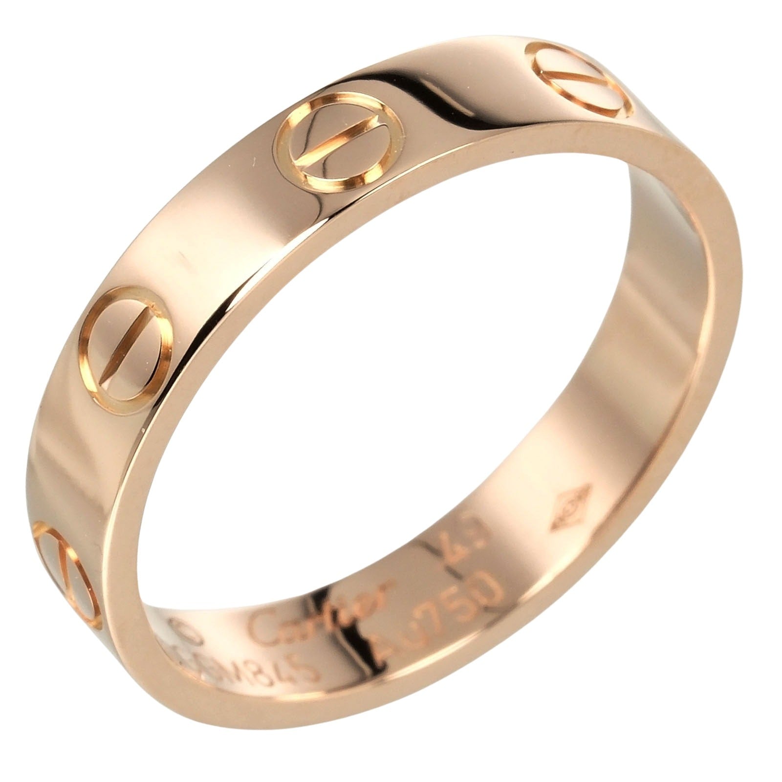 Cartier Mini Love Wedding Ring K18 Pink Gold