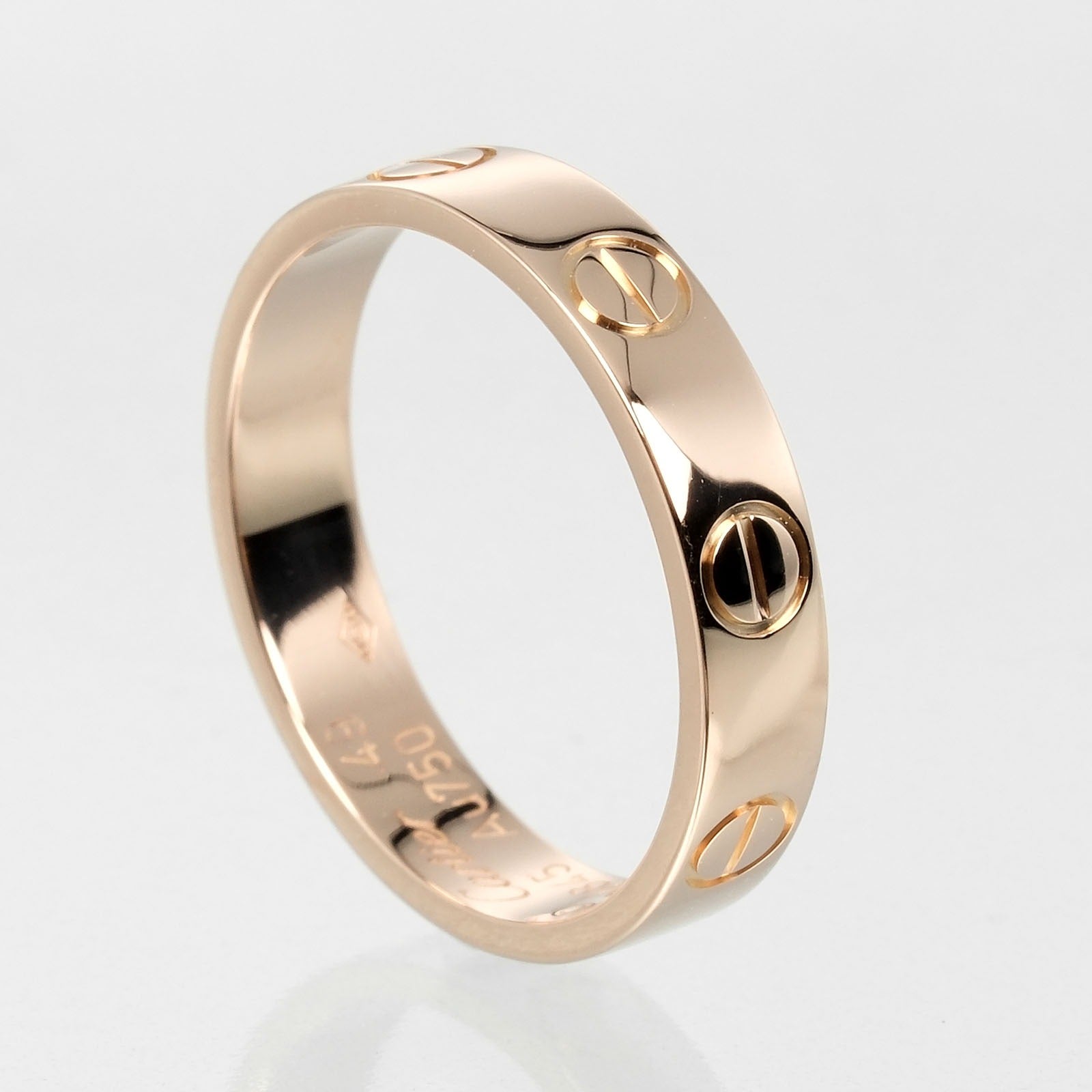 Cartier Mini Love Wedding Ring K18 Pink Gold