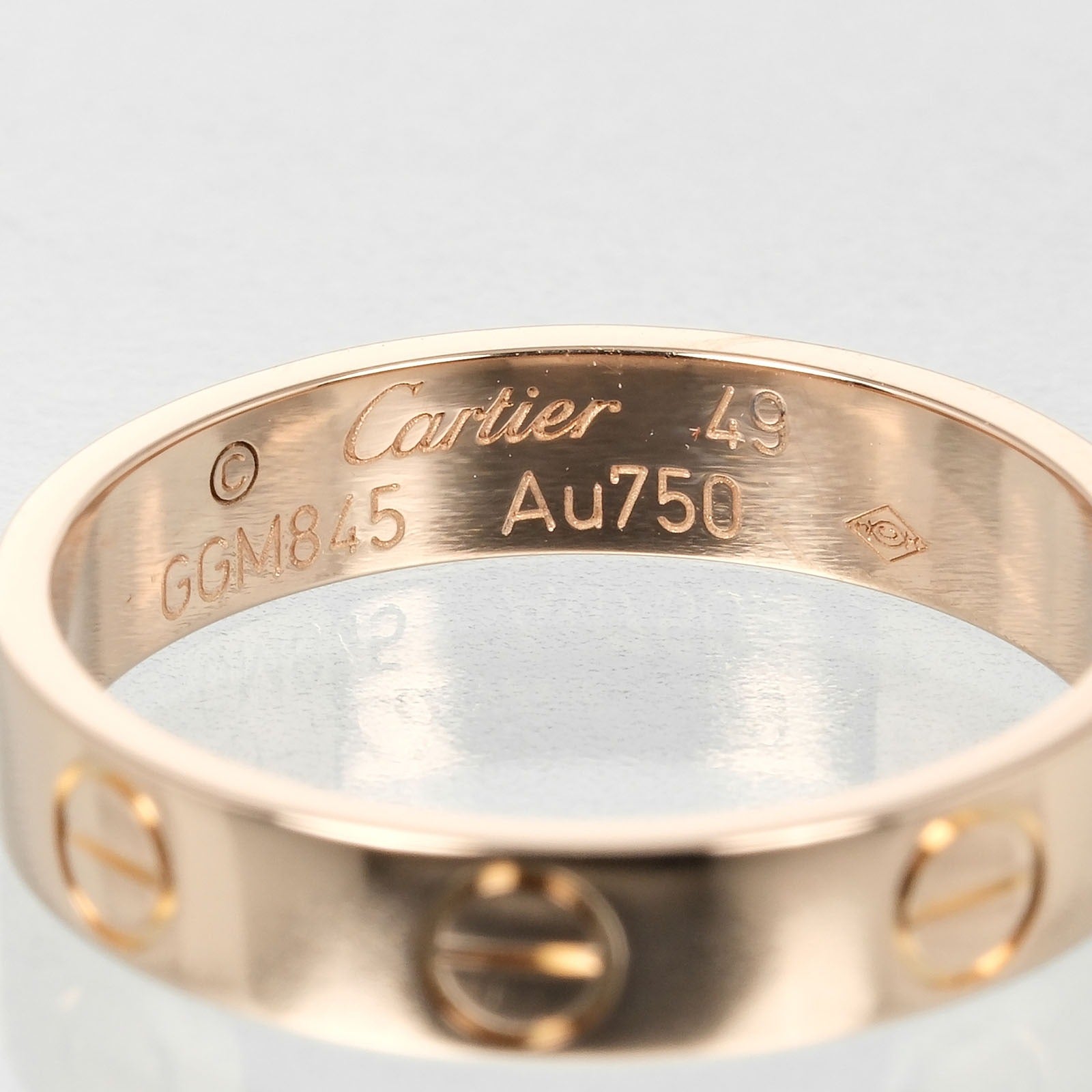 Cartier Mini Love Wedding Ring K18 Pink Gold