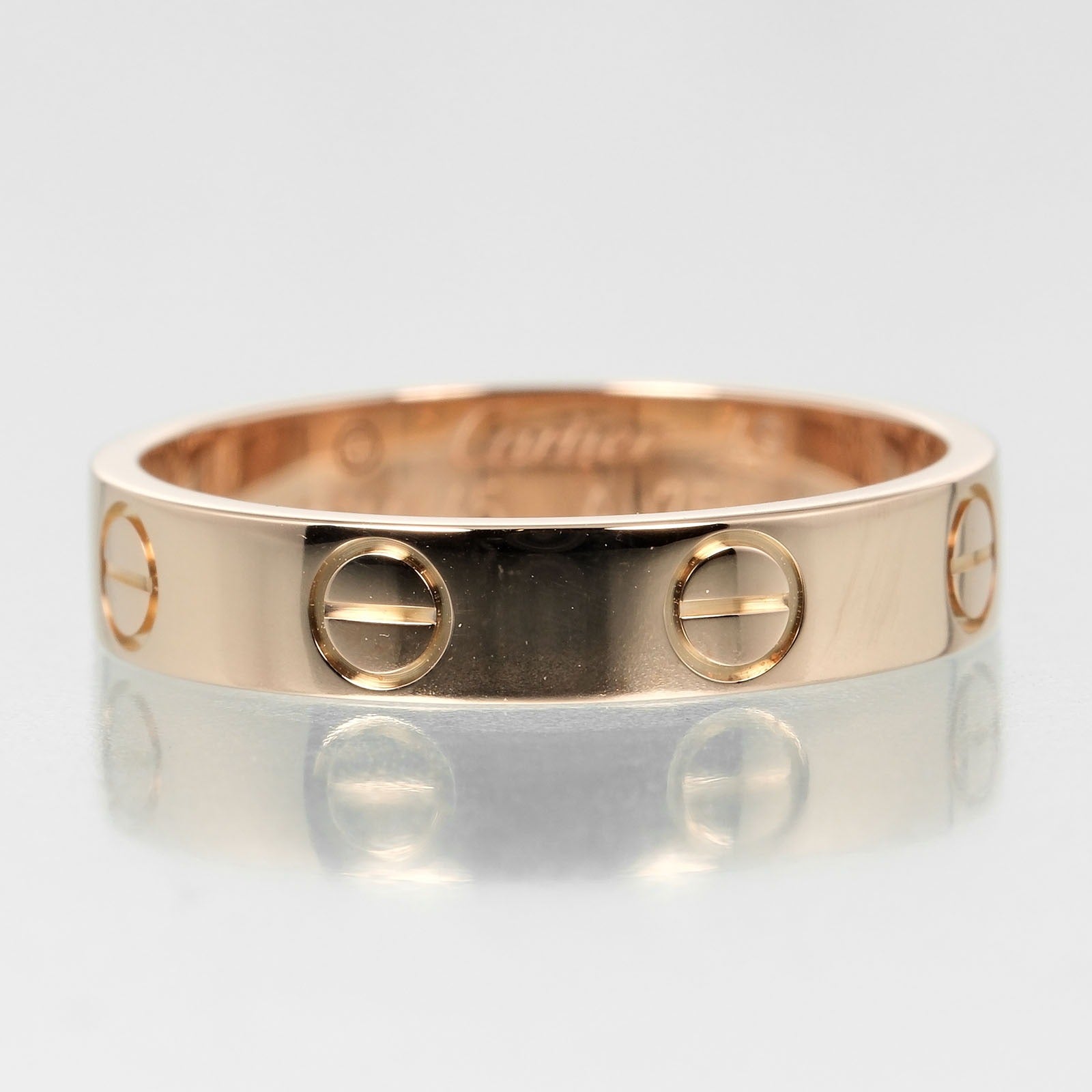 Cartier Mini Love Wedding Ring K18 Pink Gold