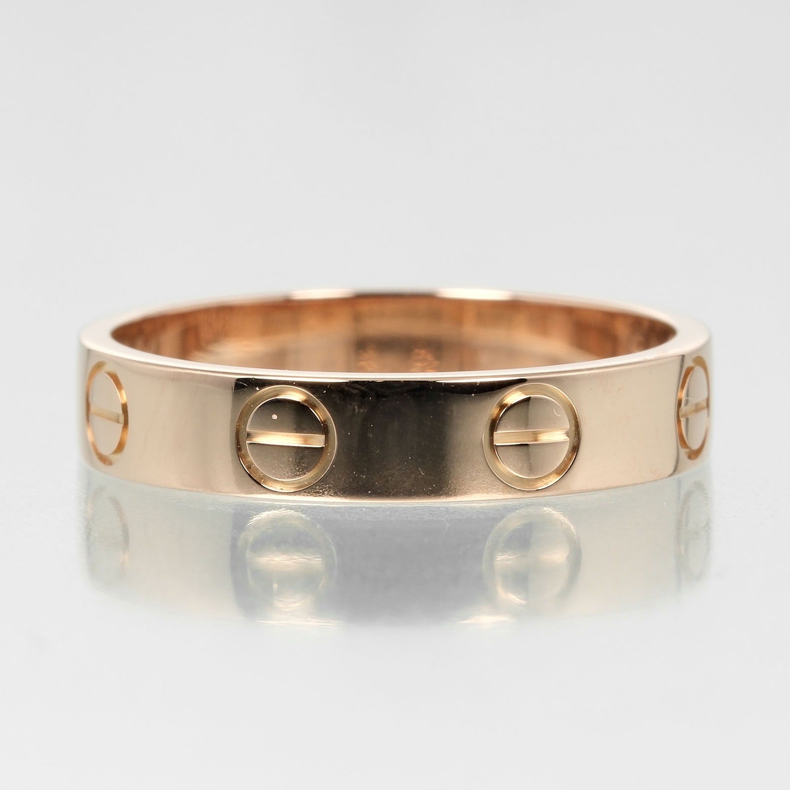 Cartier Mini Love Wedding Ring K18 Pink Gold