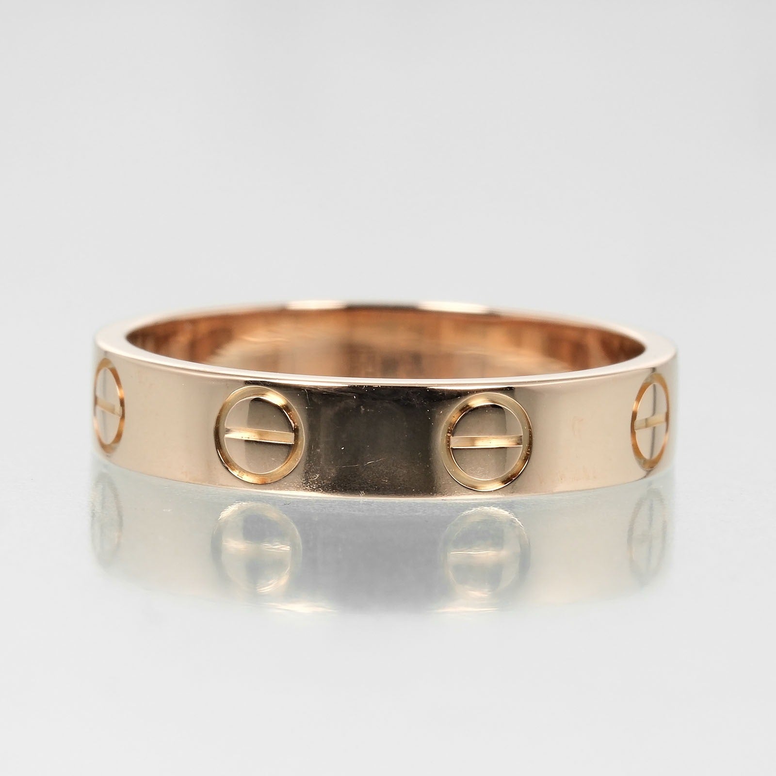 Cartier Mini Love Wedding Ring K18 Pink Gold