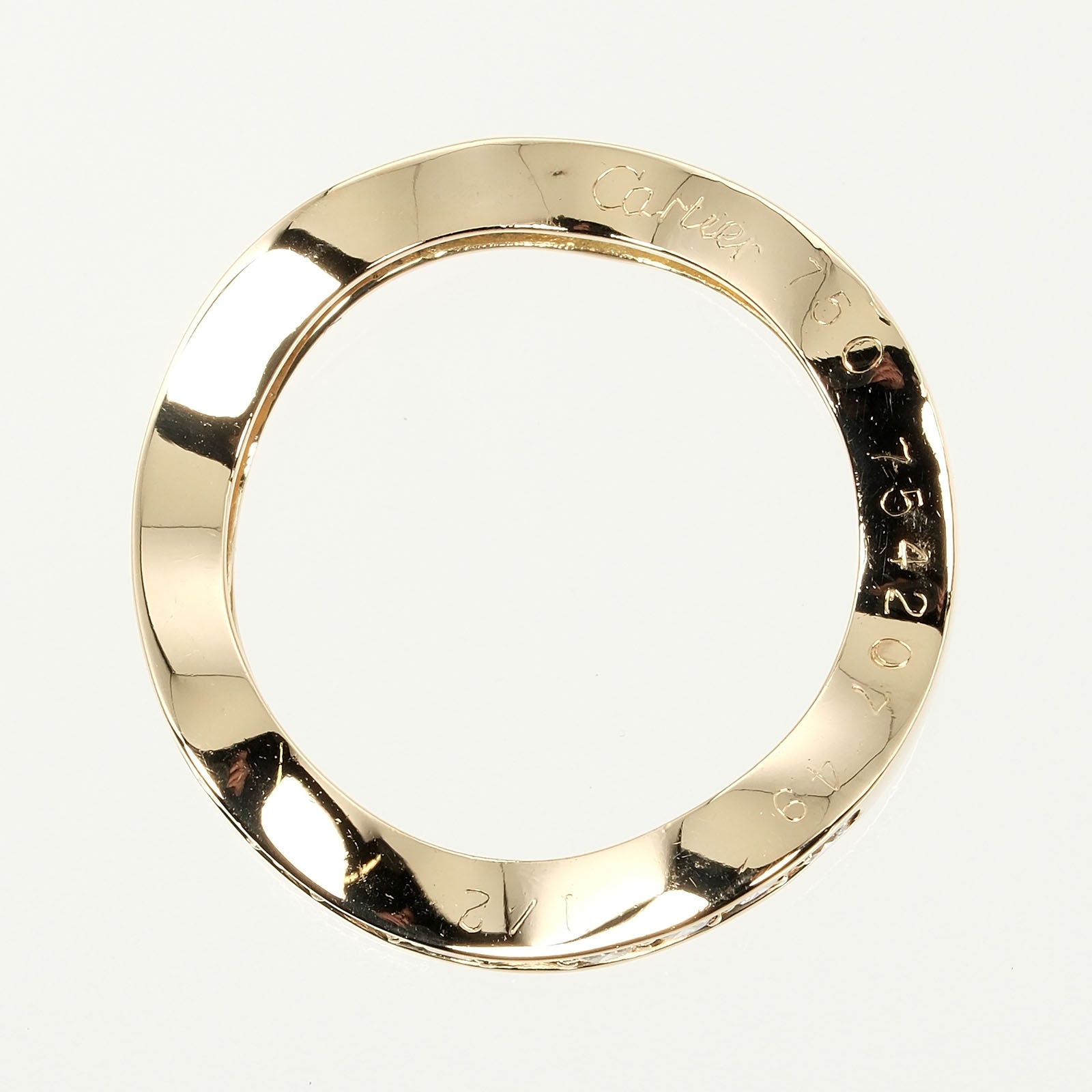 Cartier Neptune 2-Row Ring K18 Gold Diamond