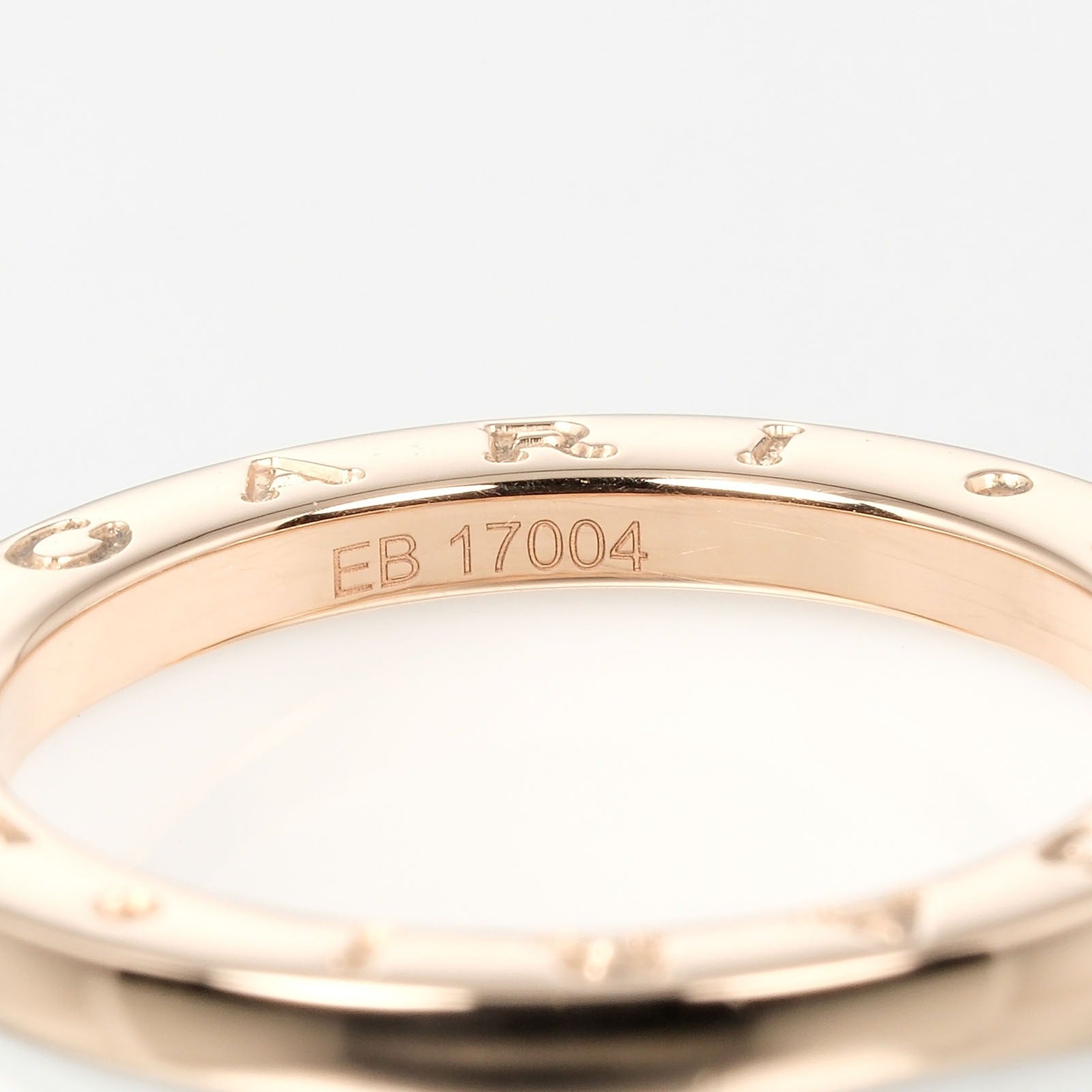 Bvlgari B.Zero1 4-Band Ring K18 Pink Gold Ceramic