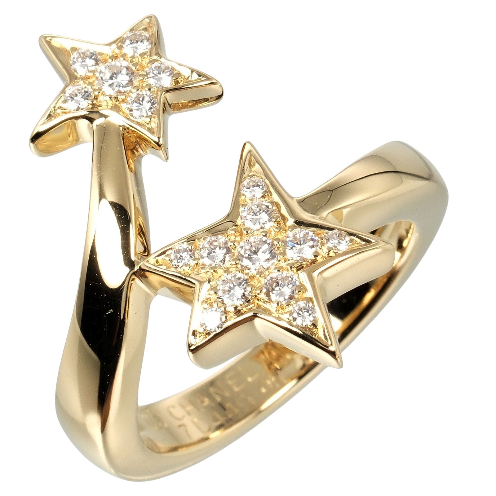 Chanel Comet Ring K18 Yellow Gold Diamond