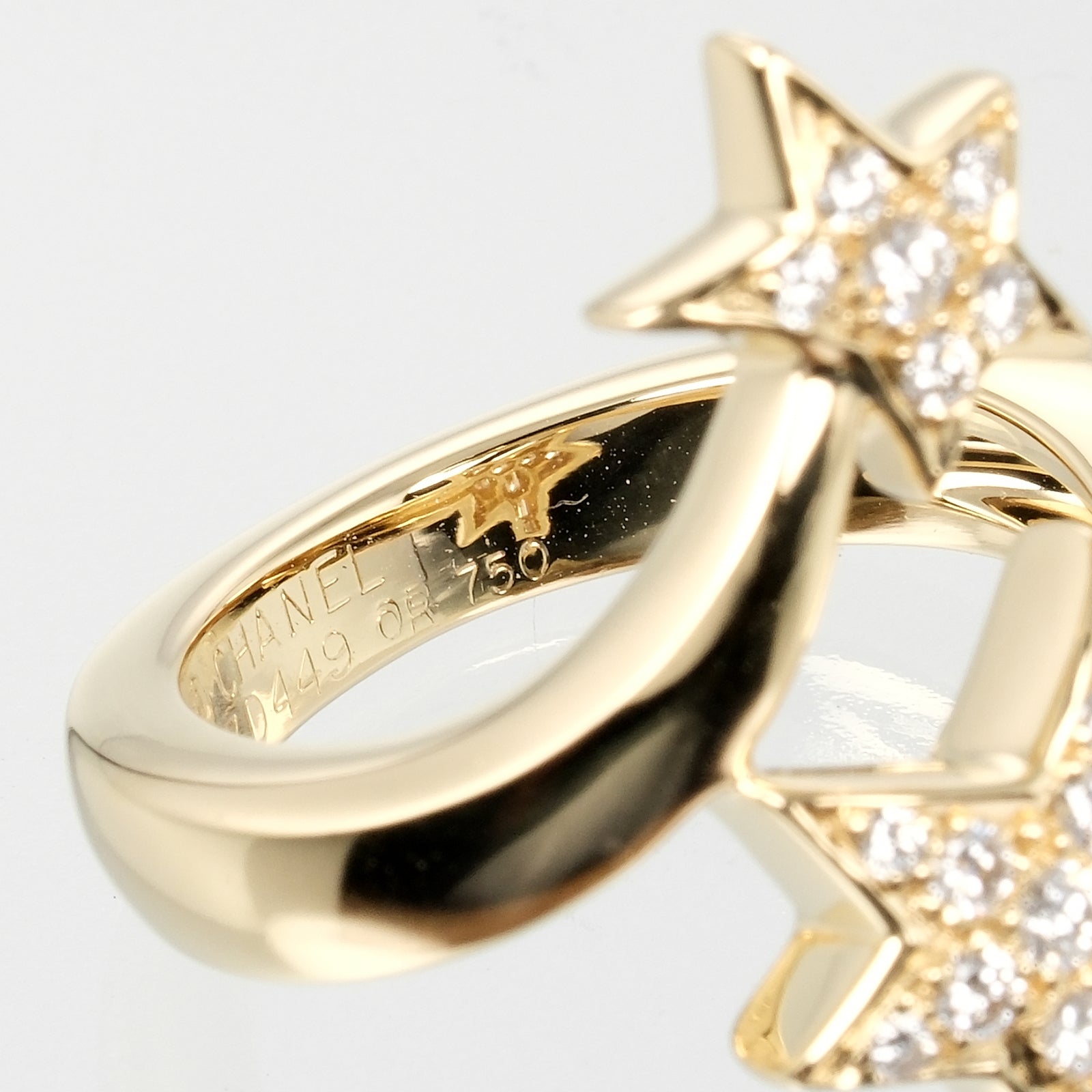 Chanel Comet Ring K18 Yellow Gold Diamond