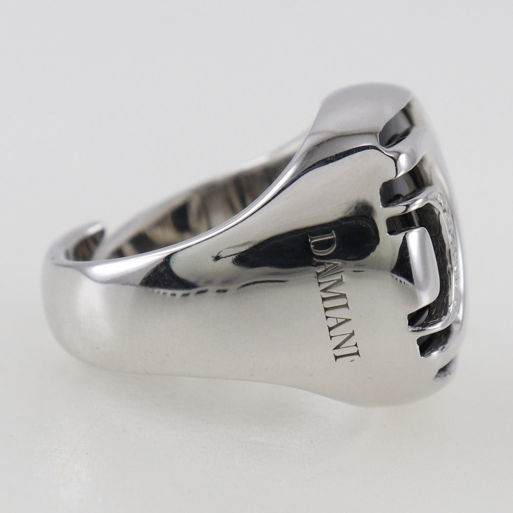 Damiani Silver 925 Onyx Diamond Ring 15