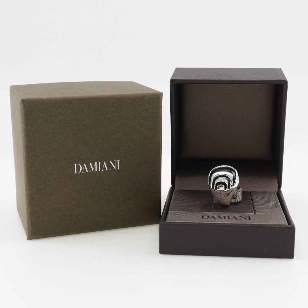 Damiani Silver 925 Onyx Diamond Ring 15