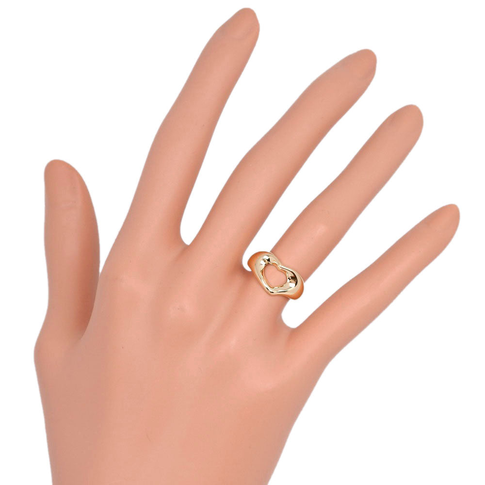 Tiffany & Co 18k Gold Open Heart Ring Metal Ring in Good condition
